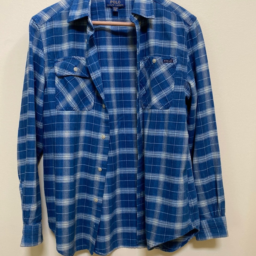 Polo plaid long sleeved shirt